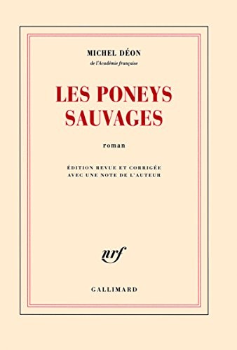 LES PONEYS SAUVAGES, de Michel Déon | portada del libro