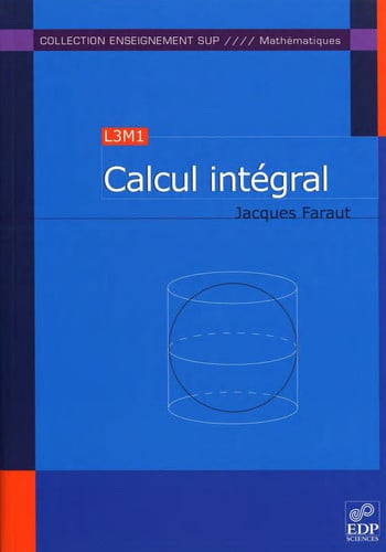 CALCUL INTEGRAL, de FARAUT JACQUES | portada del libro