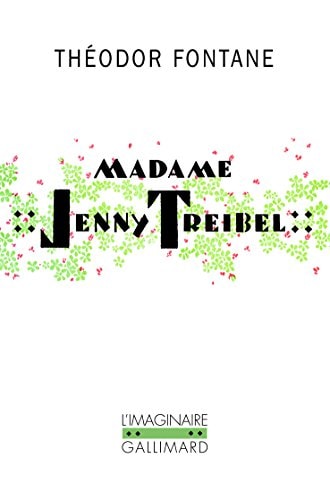 MADAME JENNY TREIBEL, de Theodor Fontane | portada del libro