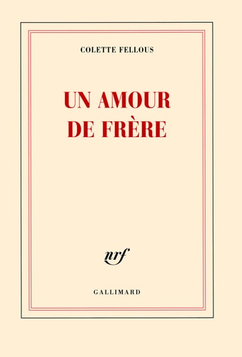 UN AMOUR DE FRERE, de Colette Fellous | portada del libro