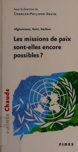 MISSIONS DE PAIX SONT-ELLES ENCORE POSSIBLES, de DAVID | portada del libro
