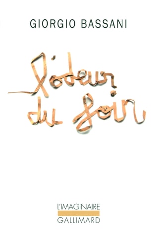 L'ODEUR DU FOIN, de Giorgio Bassani | portada del libro