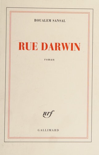 RUE DARWIN, de Boualem Sansal | portada del libro