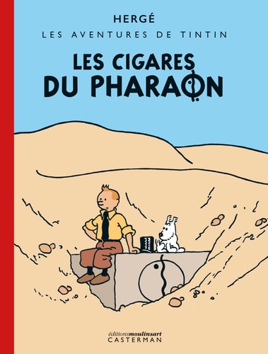 TINTIN -4- LES CIGARES DU PHARAON EDITION NOIR ET BLANC COL, de Hergé | portada del libro