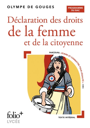 DECLARATION DES DROITS DE LA FEMME ET DE LA CITOYENNE BAC 2, de Olympe de Gouges | portada del libro