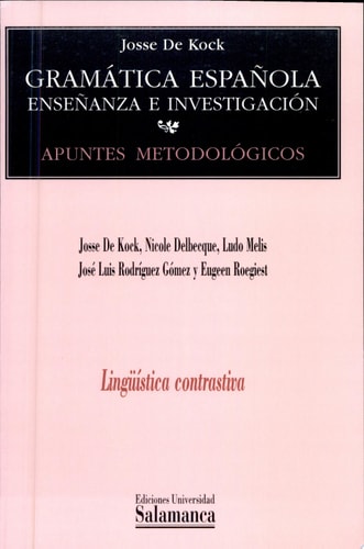 Lingüística contrastiva, de De Kock | portada del libro