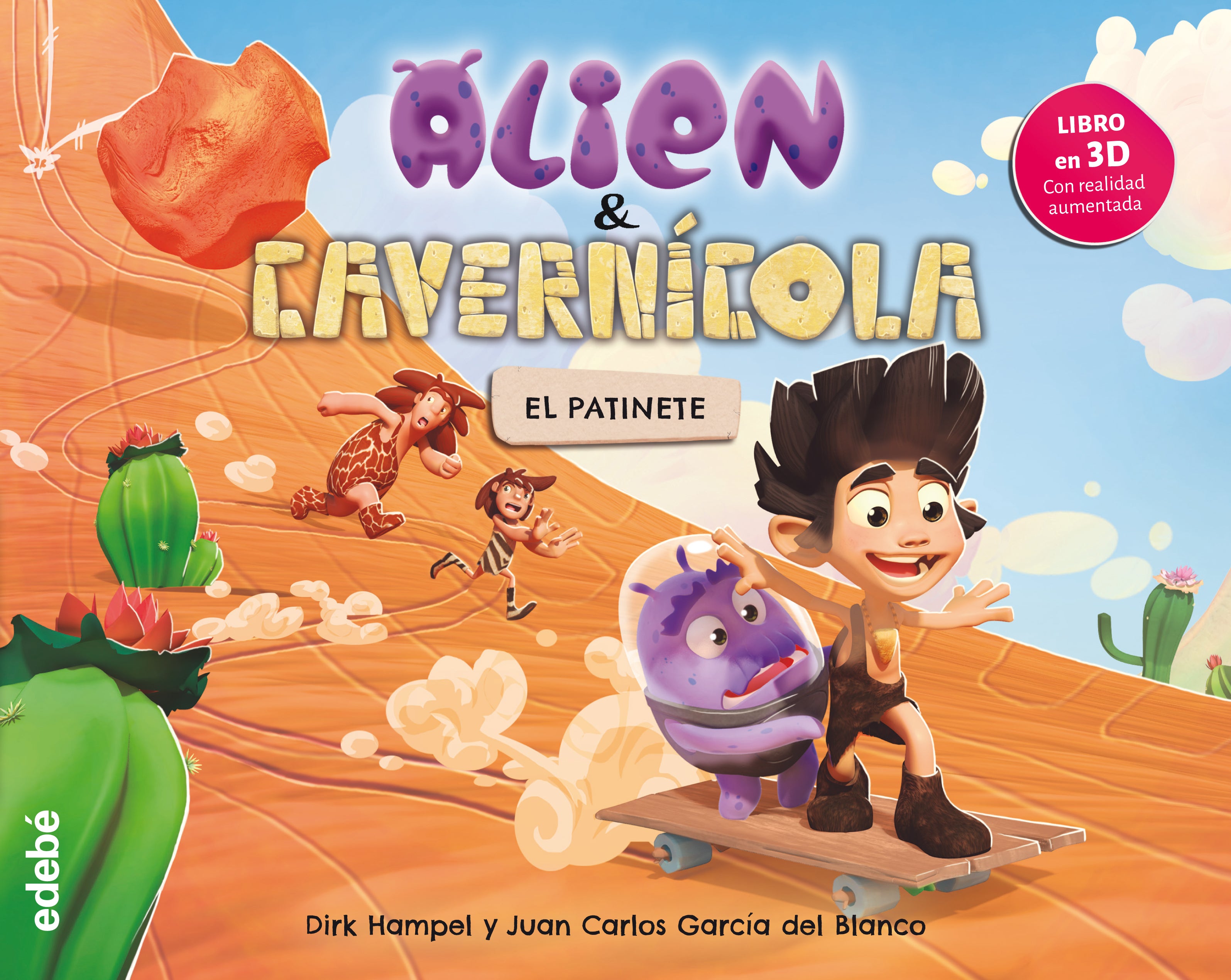 ALIEN & CAVERNICOLA : EL PATINETE, de HAMPEL | portada del libro