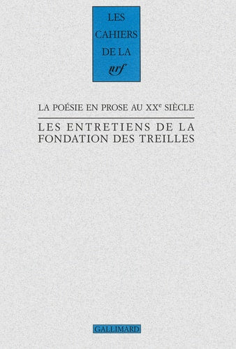 POESIE EN PROSE AU XXE SIE, de Peter Schnyder | portada del libro
