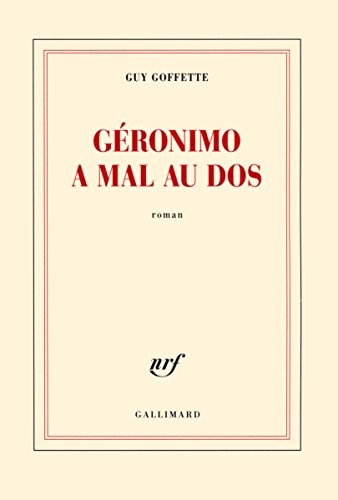 GERONIMO A MAL AU DOS, de Guy Goffette | portada del libro