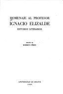 Homenaje a Ignacio Elizalde, de AA.VV. | portada del libro