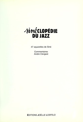 SINECLOPEDIE DU JAZZ, de André Clergeat | portada del libro
