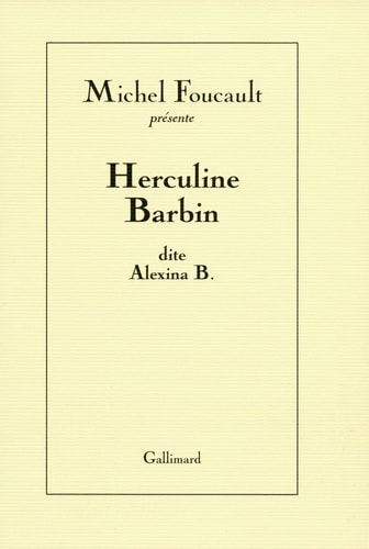 HERCULINE BARBIN DITE ALEXINA B., de Abel Barbin | portada del libro