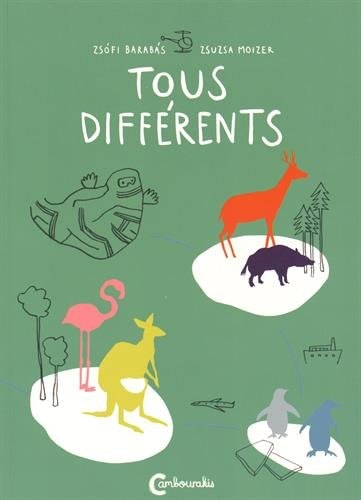 TOUS DIFFERENTS, de Zsófi Barabás | portada del libro