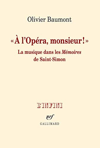 A L'OPERA MONSIEUR, de Olivier Baumont | portada del libro