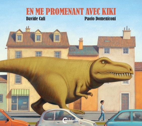 EN ME PROMENANT AVEC KIKI, de Davide Calì | portada del libro