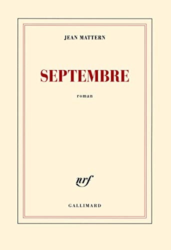 SEPTEMBRE, de Jean Mattern | portada del libro