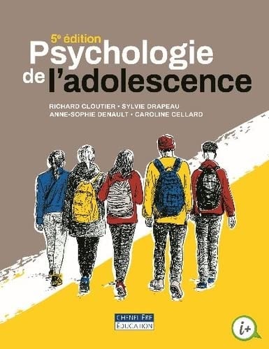 PSYCHOLOGIE DE L'ADOLESCENCE, de Richard Cloutier | portada del libro