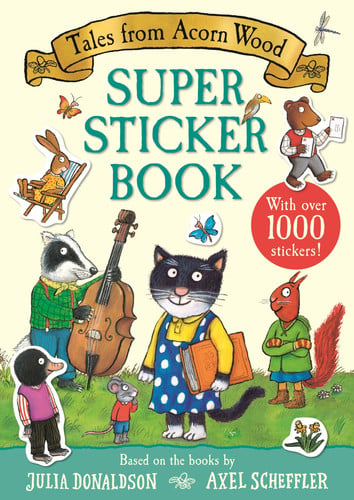 TALES FROM ACORN WOOD SUPER STICKER BOOK, de DONALDSON | portada del libro