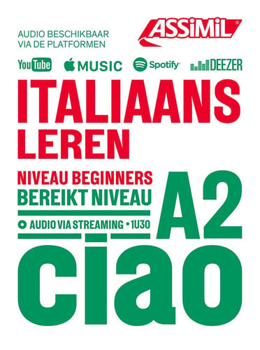 ITALIAANS LEREN : NIVEAU BEGINNERS : BEREIKT NIVEAU A2, de | portada del libro