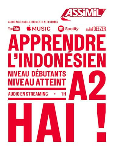 APPRENDRE L'INDONESIEN : NIVEAU DEBUTANTS : NIVEAU ATTEINT A2, de | portada del libro