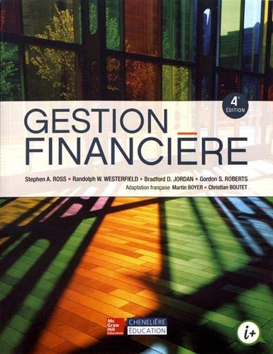 GESTION FINANCIERE, de Stephen A. Ross | portada del libro