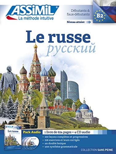 LE RUSSE : DEBUTANTS & FAUX DEBUTANTS, NIVEAU ATTEINT B2 : PACK AUDIO, de ASSIMIL | portada del libro