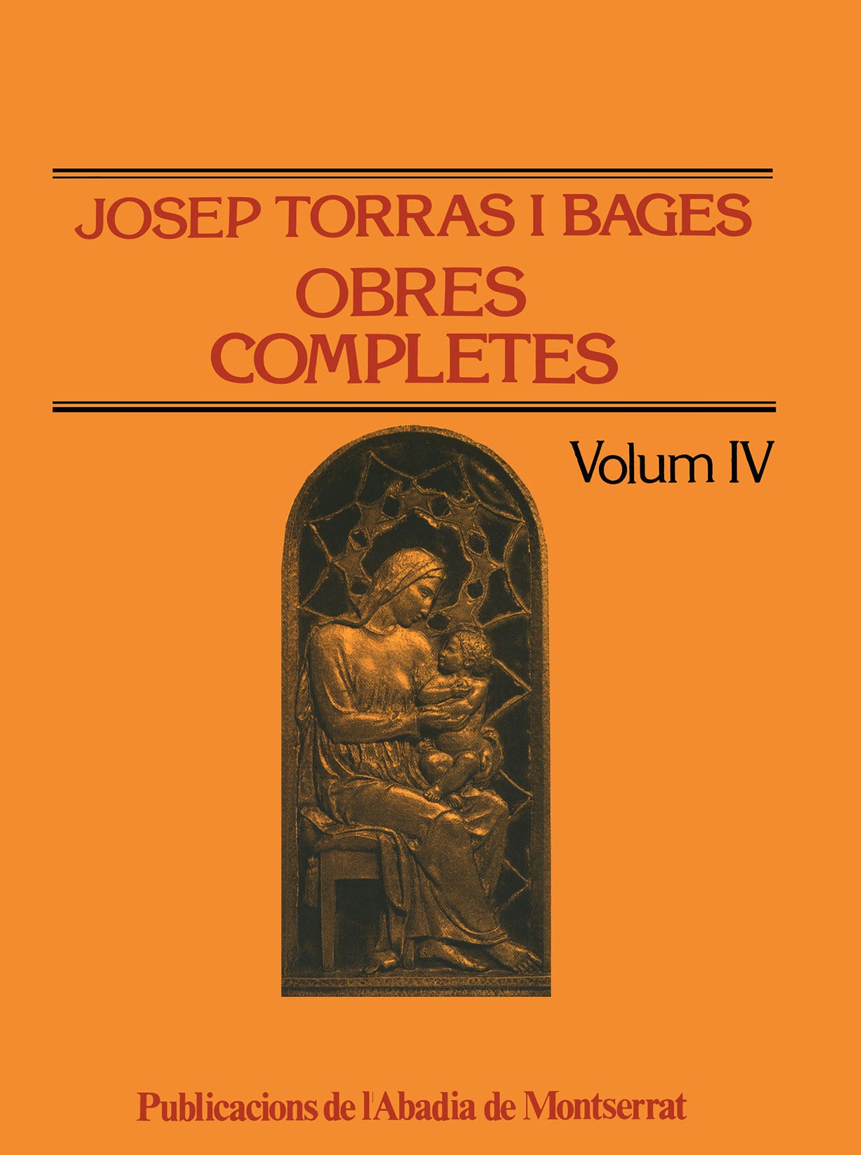 Obres completes de Josep Torras i Bages, Volum IV, de Torras i Bages | portada del libro