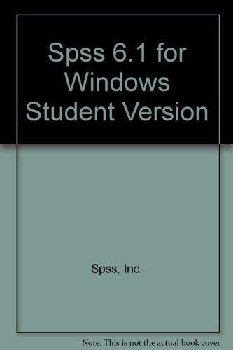 SPSS.6.1 FOR WINDOWS STUDEN VERSION, de SPSS | portada del libro