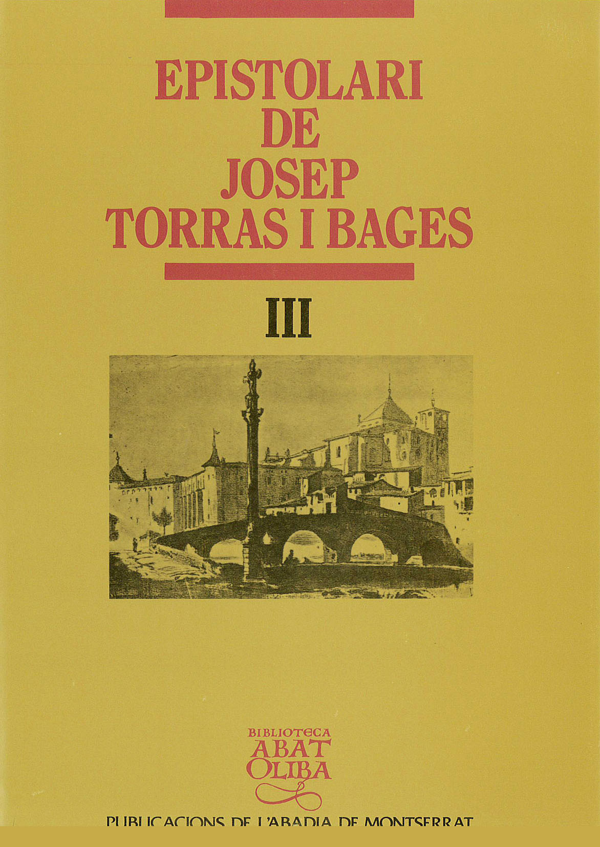 Epistolari de Josep Torras i Bages, vol. III, de TORRAS I BAGES | portada del libro