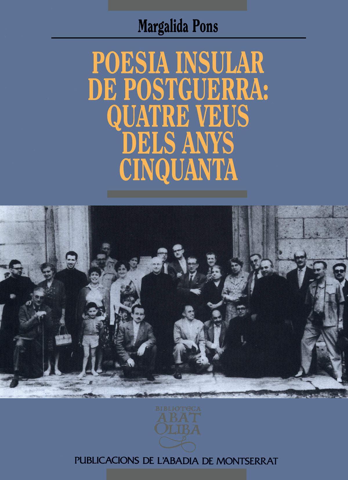 Poesia insular de postguerra: Quatre veus dels anys cinquanta, de Pons | portada del libro