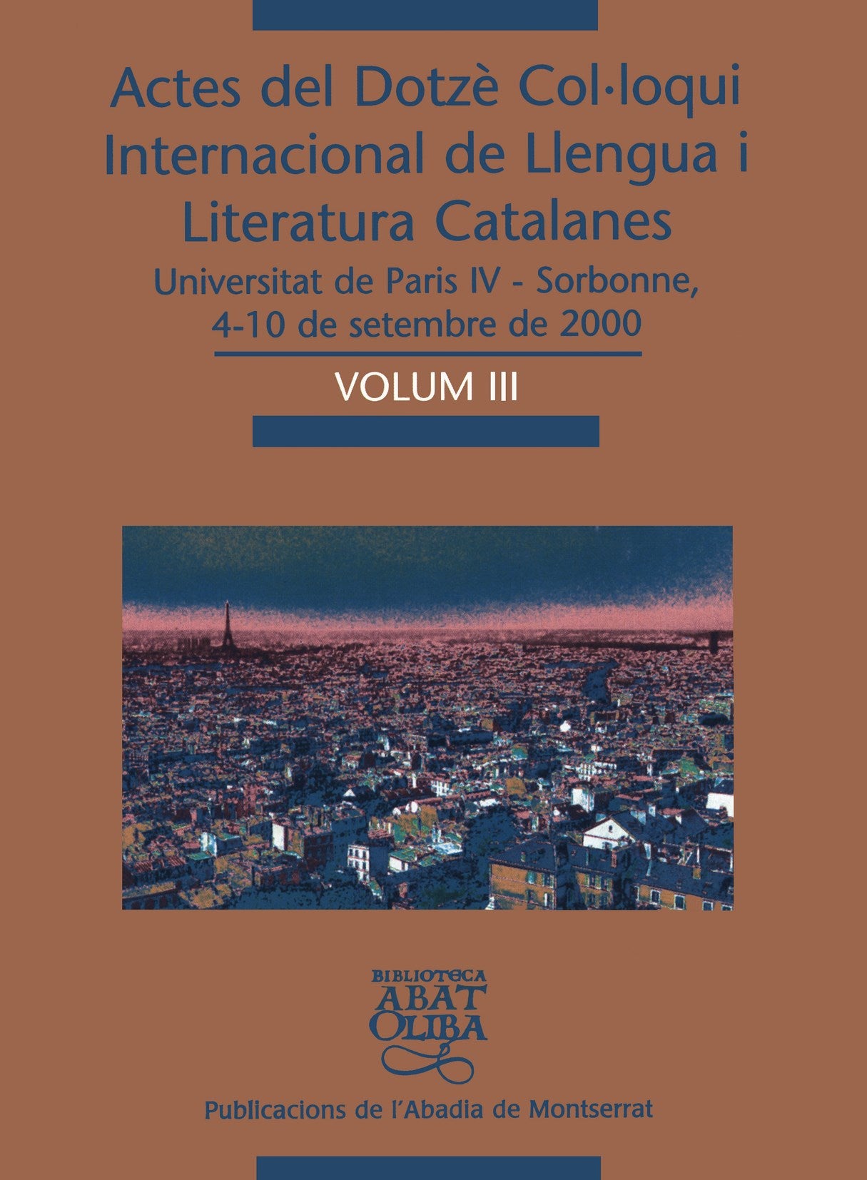 ACTES DEL DOTZE COLÚLOQUI INTERNACIONAL DE LLENGUA I LITERAT, de AA.VV. | portada del libro