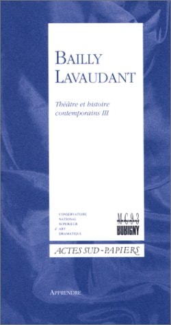 BAILLY LAVAUDANT, de Jean Christophe Bailly | portada del libro