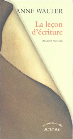 LA LEÇON DECRITURE, de Walter | portada del libro