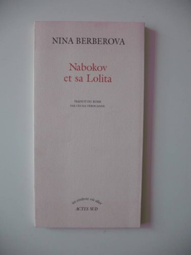 NABOKOV ET SA LOLITA, de Nina Nikolaevna Berberova | portada del libro