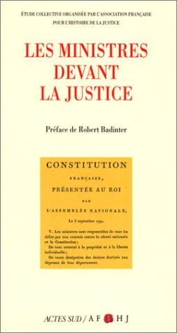 LES MINISTRES DEVANT LA JUSTICE, de Collectif | portada del libro