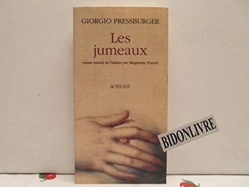 LES JUMEAUX, de Giorgio Pressburger | portada del libro
