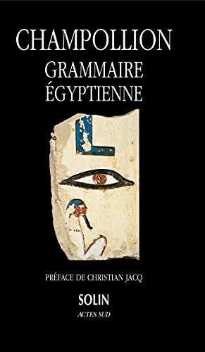 GRAMMAIRE EGYPTIENNE, de Jean François Champollion | portada del libro