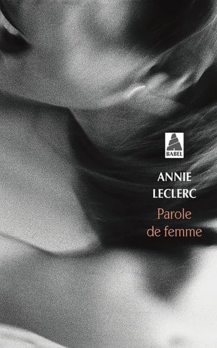 PAROLE DE FEMME, de Annie Leclerc | portada del libro