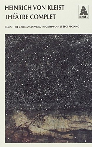 THEATRE COMPLET, de Heinrich von Kleist | portada del libro