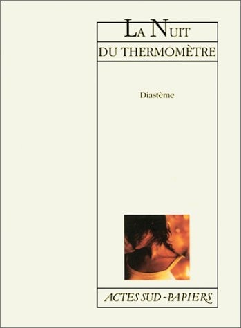 LA NUIT DU THERMOMETRE, de Diastème | portada del libro