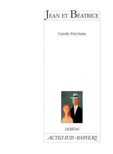 JEAN ET BEATRICE, de Fréchette | portada del libro