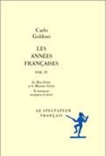 LES ANNEES FRANCAISES, TOME 3, de Carlo Goldoni | portada del libro