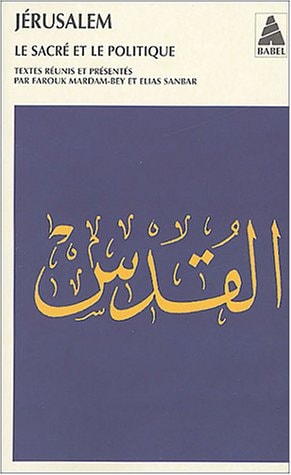 JERUSALEM, de Farouk Mardam-Bey | portada del libro