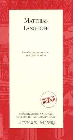 MATTHIAS LANGHOFF, de Matthias Langhoff | portada del libro