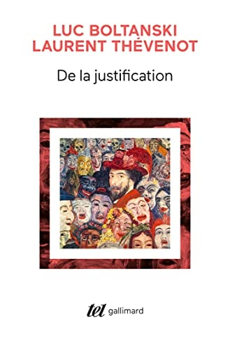 DE LA JUSTIFICATION, de Luc Boltanski | portada del libro