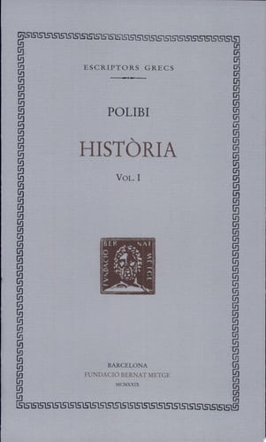 Història, vol. I: llibre I, de Polibi | portada del libro