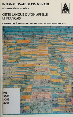 INTERNATIONALE DE L'IMAGINAIRE N 21. CETTE LANGUE QU'ON APPE, de Collectif | portada del libro