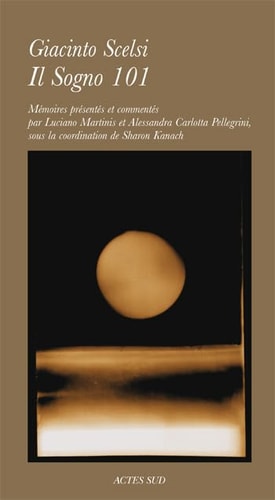 IL SOGNO 101, de Giacinto Scelsi | portada del libro