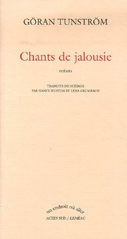 CHANTS DE JALOUSIE, de Göran Tunström | portada del libro