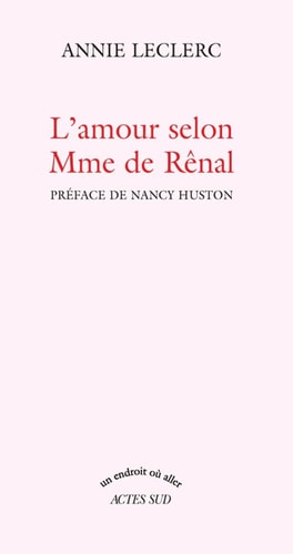 L'AMOUR SELON MADAME DE RENAL, de Leclerc | portada del libro
